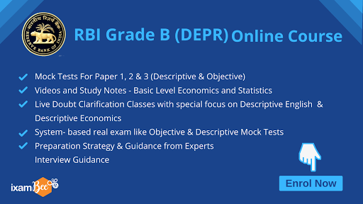 RBI Grade B DEPR Online Course, RBI Grade B Mains Online Coaching 2021 ...